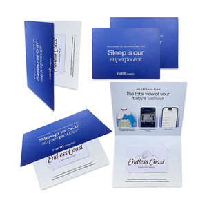 Coffret Cadeau Luxe en Papier Couché avec Enveloppe Estampée à Chaud et Emballage pour Cartes de Visite Cr80 avec Petite Boîte - Product Image 4