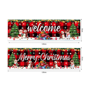 Bannière de porte personnalisée pour les fêtes de Pâques, Halloween, Noël 2023, décoration extérieure pour couple, fournisseur de bannières, bannière au design personnalisé - Product Image 3