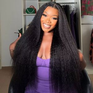 Hd Trong Suốt Ren Phía Trước 13*4 Đầy Đủ Ren Tóc Giả Lớp Biểu Bì Phù Hợp Yaki Kinky Tóc Giả Thẳng Tóc Ấn Độ Thô Tóc Tóc Giả Tóc Con Người Nhà Cung Cấp - Product Image 1