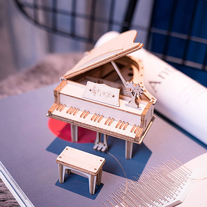 Robotime Rolife Contact Obtenez une réduction sur les jouets éducatifs à assembler soi-même, artisanat en bois TG402, puzzles en bois <span class=keywords><strong>3D</strong></span> en forme de piano - Product Image 5
