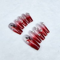 Clavos a presión hechos a medida, pares de mariposas Rojas chinas, reutilizables de alta calidad