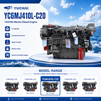 Motor Diésel SCDC YUCHAI Serie YC6MJ, Modelo YC6MJ410-C20, 300kW 410HP, Turboalimentado, Refrigerado por Agua, para Barcos Pesqueros, Remolcadores y Embarcaciones de Trabajo