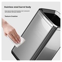 Cesto de Lixo Leasylife 20L Ecológico de Aço Inoxidável Grande Capacidade para Cozinha, sem Tampa, para Armazenamento de Resíduos