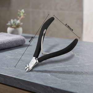 ASAP - Cortacutículas Profesional Ecológico de Acero Inoxidable de 4 Pulgadas con Punta Ancha Cromada y Empuñadura de Goma Ergonómica - Product Image 4
