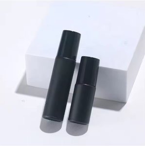 Black Matte Cylinder Cosmetic <b>Bottle</b> with Roller for 10ml Glass Frosted Surface Packaging Silk Screen Printed - Product Image 6