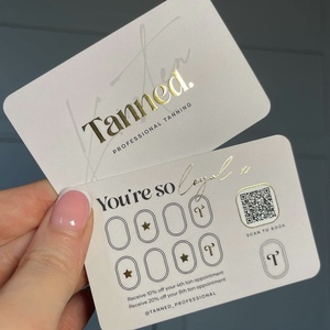 Tarjeta <span class=keywords><strong>de</strong></span> presentación personalizada con laminación mate rosa, logotipo en relieve con lámina dorada, impresión por estampado en caliente, tarjeta <span class=keywords><strong>de</strong></span> agradecimiento para pequeñas empresas - Product Image 4