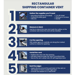 ヘビーデューティエアベント出荷コンテナ用金属通気 - Product Image 3