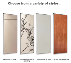 Cloison mobile flexible insonorisée de restaurant d'hôtel cambodgien moderne Cloisons opérables d'intérieur Salle de conférence d'école - Product Image 3