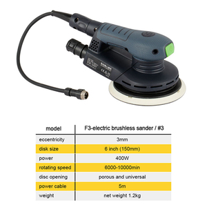 <span class=keywords><strong>Levigatrice</strong></span> Roto-Orbitale Brushless OEM 400W 6 Pollici 150mm, Lucidatrice <span class=keywords><strong>Eccentrica</strong></span> Senza Polvere per Auto, Legno, Metallo - Product Image 3