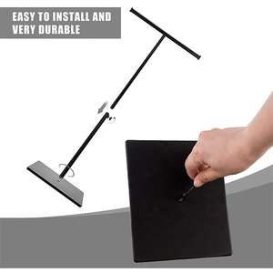 Espositore Boutique Regolabile in Altezza, Stand in Metallo a Doppio Gancio per Borse, Espositore a T per Gioielli, Supporto per Esposizione al Dettaglio - Product Image 2