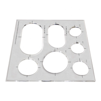 Gabarit de routeur de précision en acrylique, outil de découpe pour le travail du bois, installation de cercle