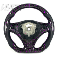 Volant sport en fibre de carbone forgée et suède personnalisé pour BMW E90 E91 E93 E81 E82 E87 M3 2007 2008 2009 2010 2011 2012