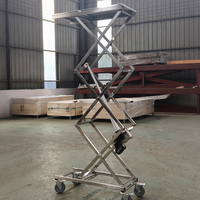 Plataforma Elevadora de Tijera Eléctrica con Ruedas, Tamaño Personalizable, Capacidad de 100 kg, para Uso en Múltiples Industrias