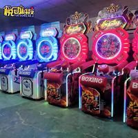 Machine de jeu d'arcade de boxe pour adultes en intérieur avec interface en anglais, construction métallique robuste, jeu de frappe de 200 kg