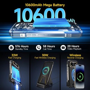 Téléphone robuste Ulefone Armor 27T Pro Plus 5G, 10600 mAh, Android 15, smartphone, caméra de nuit 50MP+64MP, 6,78 pouces, 24 Go + 256 Go, NFC mobile - Product Image 5
