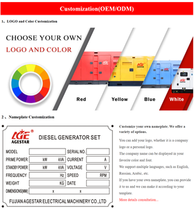 مع مولد ريكاردو سوبر ديزل أصلي 20 كيلو وات 30 كيلو وات 40 كيلو وات 50 كيلو وات مولد ديزل 60 كيلو وات 75 كيلو وات 80 كيلو وات 100 كيلو وات - Product Image 4