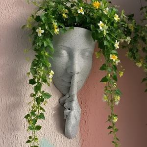 Vaso <span class=keywords><strong>da</strong></span> Parete Moderno a Forma Geometrica Irregolare, <span class=keywords><strong>in</strong></span> <span class=keywords><strong>Plastica</strong></span> Resistente per Interni/Esterni, Decorazione per Fiori Secchi - Product Image 5