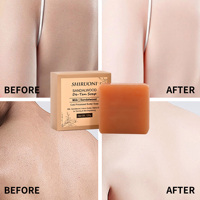 Savon de bronzage 125G Marque privée Éclaircissant pour la peau Nettoyant doux Lait nourrissant Savon d'élimination du bronzage au bois de santal