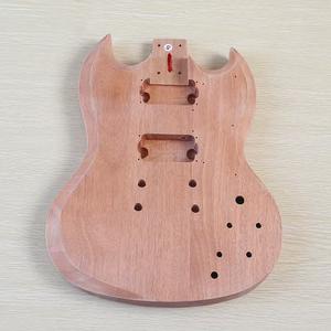 Kit de guitare électrique <span class=keywords><strong>SG</strong></span> de niveau débutant Guitare de bricolage semi-finie avec accessoires Prix bon marché - Product Image 4