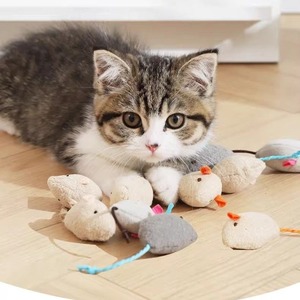 Juguete <span class=keywords><strong>de</strong></span> <span class=keywords><strong>Ratones</strong></span> <span class=keywords><strong>de</strong></span> Peluche con Catnip para <span class=keywords><strong>Gatos</strong></span>, Paquete <span class=keywords><strong>de</strong></span> 3, Interactivo, Calmante, Limpia los Dientes, para <span class=keywords><strong>Gatos</strong></span> <span class=keywords><strong>de</strong></span> Interior, Diversión Diaria - Product Image 5