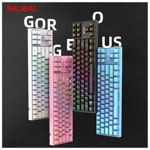 K71 71-Key Mechanical Gaming Keyboard Hot-Swappable Blue Switch Type-C Detachable <b>Cable</b> RGB Side Lighting Custom Mold - Product Image 2