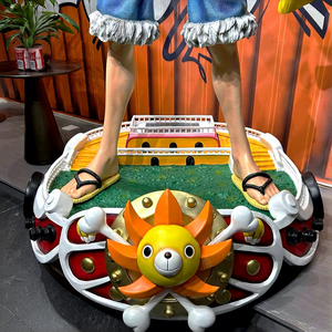 Statua in Resina <span class=keywords><strong>di</strong></span> Luffy <span class=keywords><strong>One</strong></span> <span class=keywords><strong>Piece</strong></span> 1:1, 200cm, Dimensioni Reali, Thousand Sunny, Collezione Anime, Impermeabile - Product Image 3