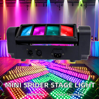 Eclairage de scène Led DMX512, 12 pièces, faisceau lumineux Portable pour Club araignée, fête, cérémonie karaoké
