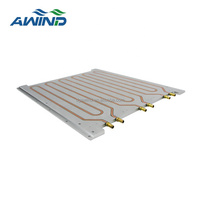 Module d'amplificateur de puissance en aluminium 4 canaux, plaque de dissipateur thermique en tube carré pour 6000 watts, dissipateur thermique en aluminium pour amplificateur 1000w