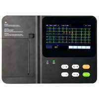 Clínica de mascotas DAWEI, electrocardiograma de 3 canales, electrocardiograma médico, Animales, portátil, electrodos veterinarios de 3 canales, precio de ECG