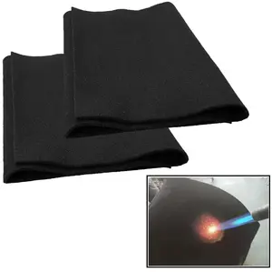 2 Gói Hàn Chăn chống cháy Tarp chịu nhiệt lên đến 1800f chống cháy vải carbon cảm thấy cho nướng bếp Pit Hàn