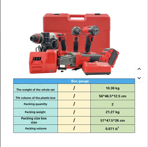 20V Lithium Battery Cordless 4-in-1 Power Tool Set Hard Case Includes Hammer Drill Angle Saw MWK-4P-001 Brushless Impact Drill P - Product Image 6