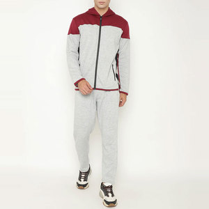 ชุดวอร์มแบบหลวมคุณภาพสูง ดีไซน์สวยทันสมัย พร้อมโลโก้สั่งทำพิเศษ ชุดวอร์มผ้าฟลีซกันลมสำหรับผู้ชาย - Product Image 1