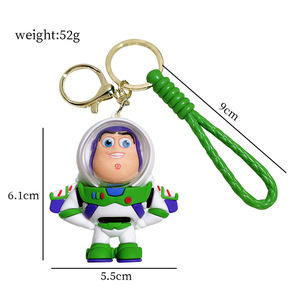 Llavero de Silicona Ecológico Inspirado en Anime, Muñeco de Peluche con Mosquetón, Héroe Espacial, Oso de Fresa, Adorno para Bolsa, Juguete de Máquina de Garras - Product Image 5