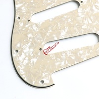 Donlis Wholesale Pickguard Standard US Vintage Blanc Nacre SSS avec Couche de Celluloïd Véritable