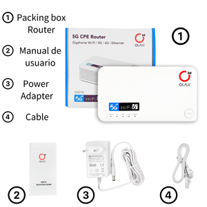 Router OLAX G5010 1800mbps Wifi6 5G con Batería Wifi de 4000mah, Ranura para Tarjeta SIM, Firewall, VoIP, VPN, Módem 5G CPE - Product Image 3