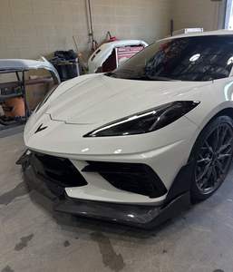 Lèvre de pare-chocs avant en fibre de carbone brillante de style <span class=keywords><strong>C8</strong></span> Stingray 5V5 ZR1 ZTK pour Corvette <span class=keywords><strong>C8</strong></span> Z07 Stingray 2020 à 2024 - Product Image 2