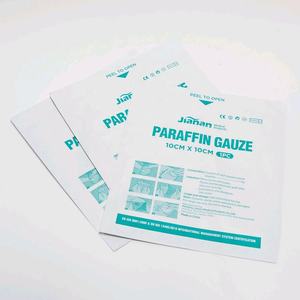 Pansement en gaze stérile à la <span class=keywords><strong>vaseline</strong></span>, 10x10cm, brûlures, plaies, non adhésif, paraffine, pansement médical - Product Image 2