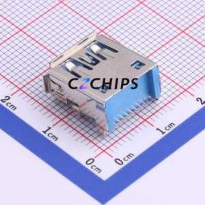 U-A-39DS-Y-1 USB Connector SMD Connector ( Connector Type: Type-A )( Protocol Standard: USB 3.0 )( Gender: Female ) - Product Image 2