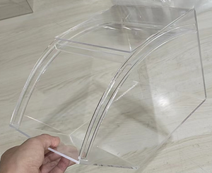 Alta torre <span class=keywords><strong>per</strong></span> cupcake quadrata in acrilico trasparente a 4 livelli, supporto <span class=keywords><strong>per</strong></span> vetrina in acrilico a 3 livelli, - Product Image 1