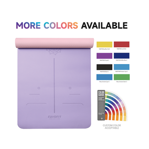 Échantillon gratuit Ensemble de tapis de <span class=keywords><strong>yoga</strong></span> épais respectueux de l'environnement en TPE imprimé personnalisé Tapis de <span class=keywords><strong>yoga</strong></span> de voyage antidérapants de 7mm avec logo - Product Image 2