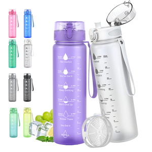 Frosted Leakproof Flip Top 1050ml Portable <strong>Water</strong> <strong>Bottle</strong> <strong>Carry</strong> <strong>Strap</strong> <strong>for</strong> Gym Outdoor Cycling Fitness Direct Drinking Eco-Friendly - Product Image 5