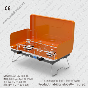 Estufa de <span class=keywords><strong>Gas</strong></span> Portátil de Doble Quemador en Oferta para Barbacoa, <span class=keywords><strong>Cocina</strong></span> de Acero a Precio Económico para Acampar al Aire Libre, Fácil de Transportar, Funciona con Propano y <span class=keywords><strong>Butano</strong></span> - Product Image 3