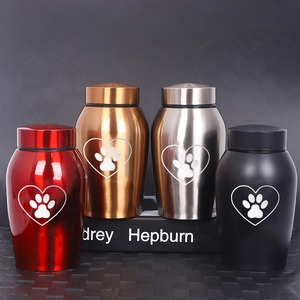 Hiện đại thép không gỉ Pet urn không thấm nước ngoài trời tro chôn cất quan tài Hộp chống ẩm với con dấu cho chó - Product Image 1