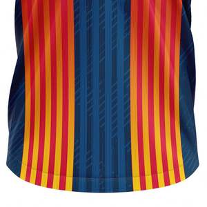 Camiseta de Fútbol Retro para Hombre con Rayas Verticales Vibrantes, Transpirable, Ligera, de Secado Rápido, Manga Larga, Deportiva y de Alta Calidad - Product Image 5