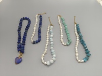 Collier en perles de pierre naturelle d'eau douce Zooying, chaîne de clavicule réglable, bijoux de luxe pour femmes, idéal pour la plage et les stations balnéaires