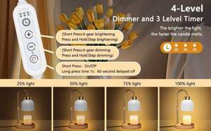 Lampada Scaldacera con Timer Nera Ideale per Candele in Barattolo Regalo Perfetto per Inaugurazione <span class=keywords><strong>Casa</strong></span> per Donne a Natale - Product Image 6