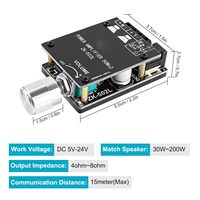 Mini carte de haut-parleur sans fil bricolage avec amplificateurs et comparateurs linéaires de module AMP mini classe D ZK-502L