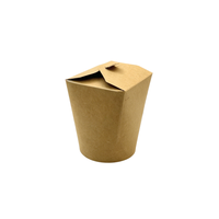 Boîte à emporter personnalisée en papier kraft biodégradable, résistante à la graisse, durable, laminée brillante, pour les collations
