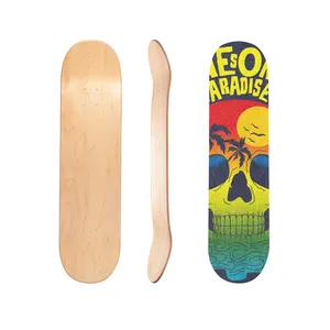 7 Layer Maple Cruiser Trick Wood Skateboard Double Kick Deck for Beginners Girls Boys Adults Teens