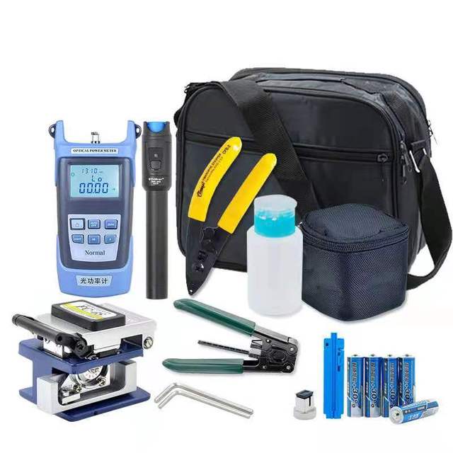 Fiber Cleaver Optical Power Meter Visual Fault Locator Fiber Optic tester FTTH Tool Kits